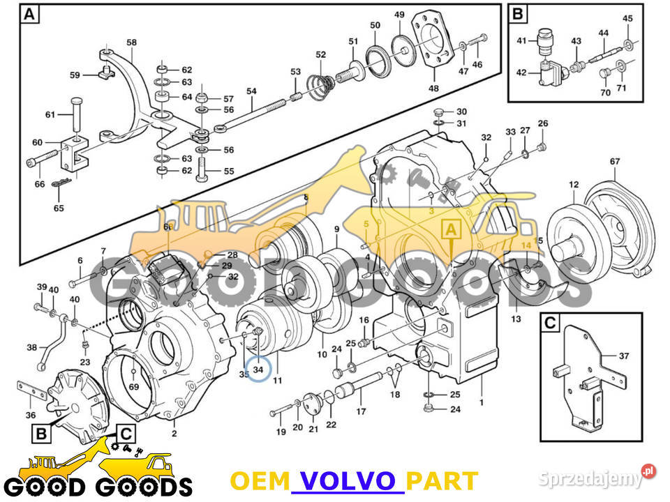 VOLVO CZUJNIK INDUKCYJNY OBROTÓW 4780941 OEM
