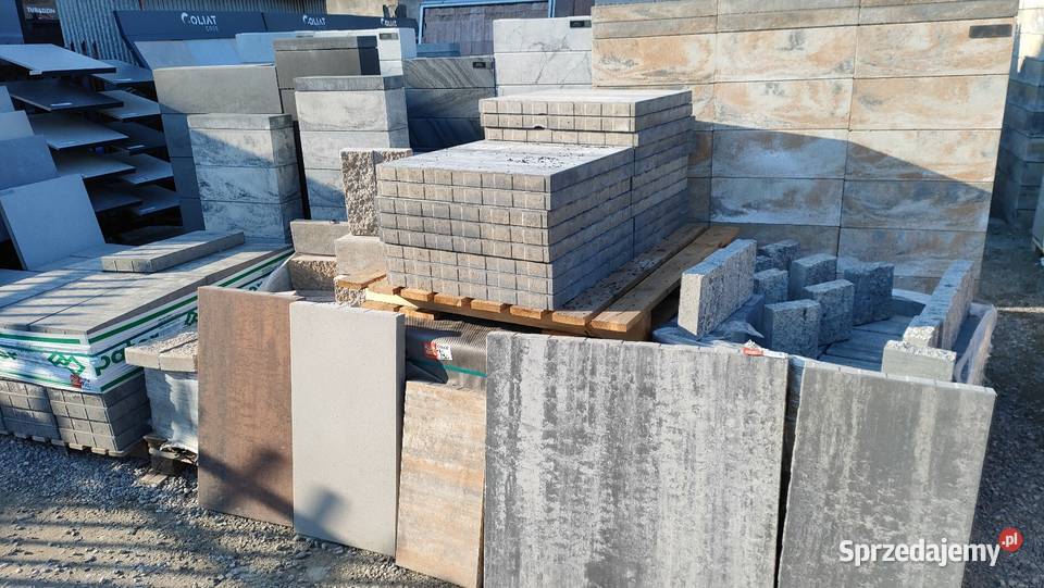 Płytki chodnikowe tarasowe taras płyty betonowe Kraków