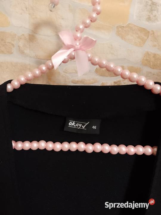 463XL Czarna żakietowa kamizelka garniturowa z Kraków