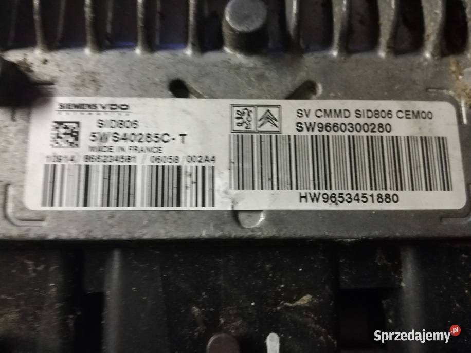 Komputer silnika citroen c2 14 hdi wielkopolskie Mieleszyn