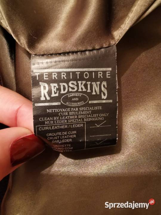 REDSKINS Oryginalna kurtka skórzana Pilotka Łódź