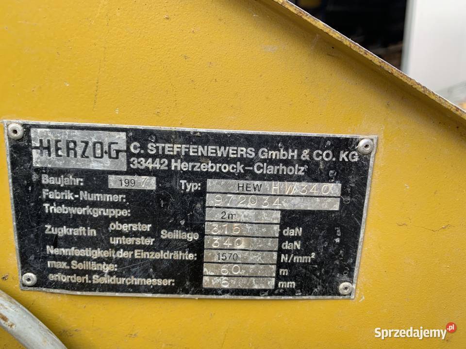 Winda Budowlana wyciąg HERZOG Junior 200 230v 9m Poznań