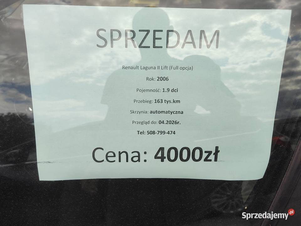 Renault Laguna automat 19 dCi najbogatsza wersja 140KM Gręzów