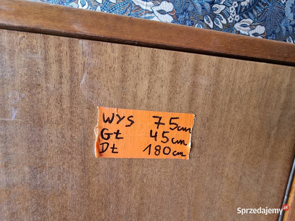 Długa komoda PRL Violetta Walentyna Poznań