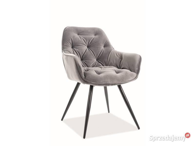 KRZESŁO FOTEL CZARNE GLAMOUR NOWE 45cm świętokrzyskie Ostrowiec Świętokrzyski