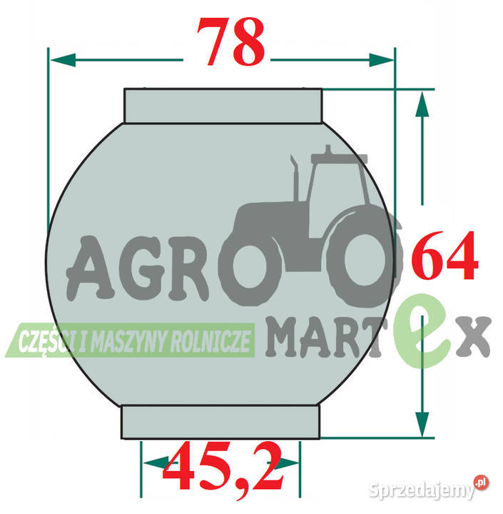 fi45278x64 kat4 KULA ŁĄCZNIKA GÓRNEGO Wichrów