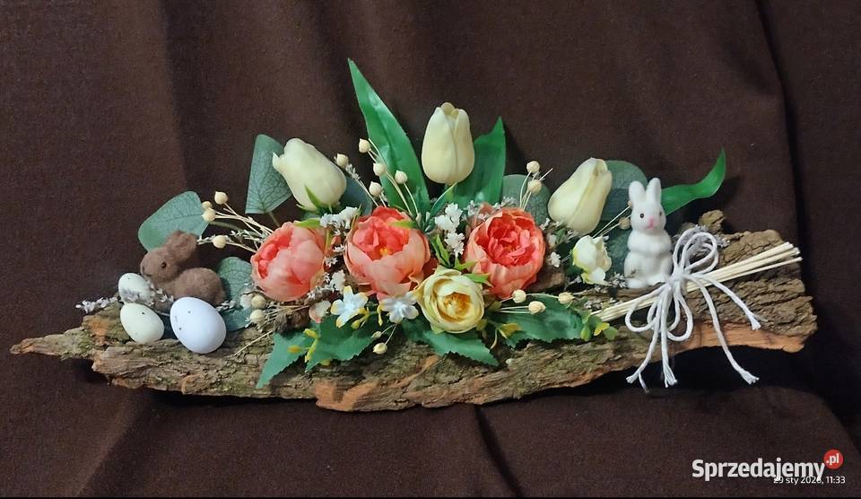 Dekoracja wiosenna wielkanocna na korze 50