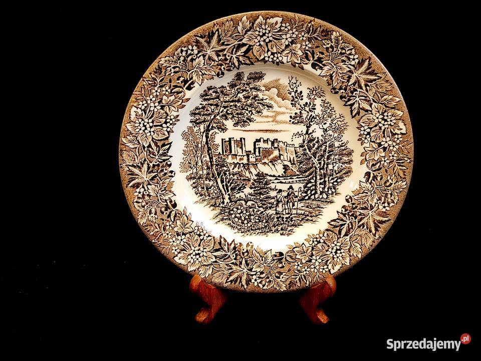 Talerz angielski Ironstone Porcelana i szkło