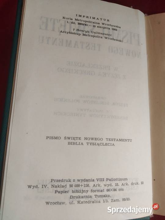 Nowy Testament Pismo Święte Nowego Testamentu Kultura i Rozrywka Wałbrzych