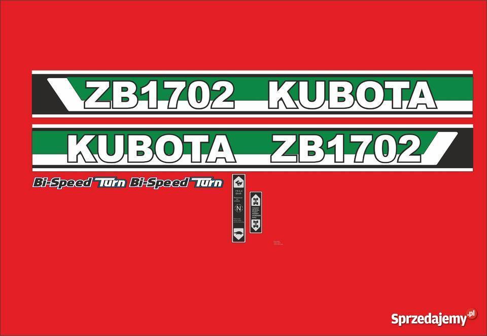 naklejki kubota zb1702 Jeżewo