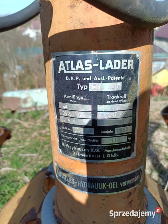 Koparka do traktora Atlas AL 320 Nysa