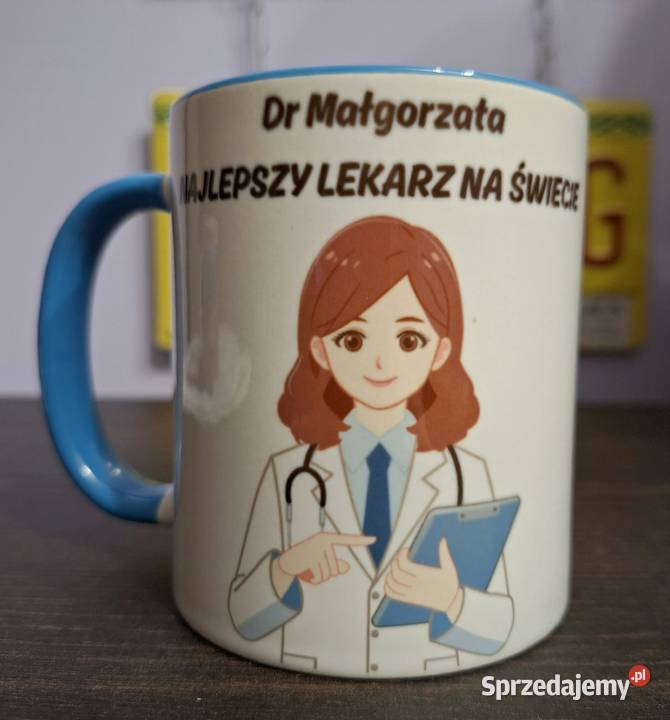 Foto Kubek Lekarza doktora ze zdjęciem logiem Kubki