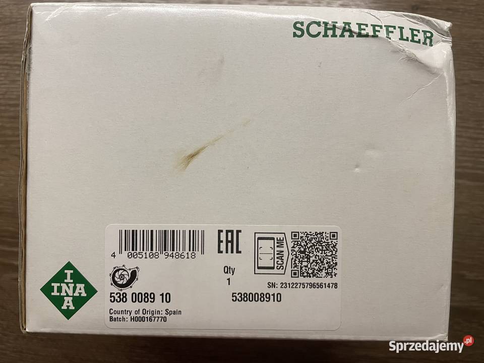 538008910 INA Pompa Wody Audi Skoda VW Seat pompy wody Warszawa