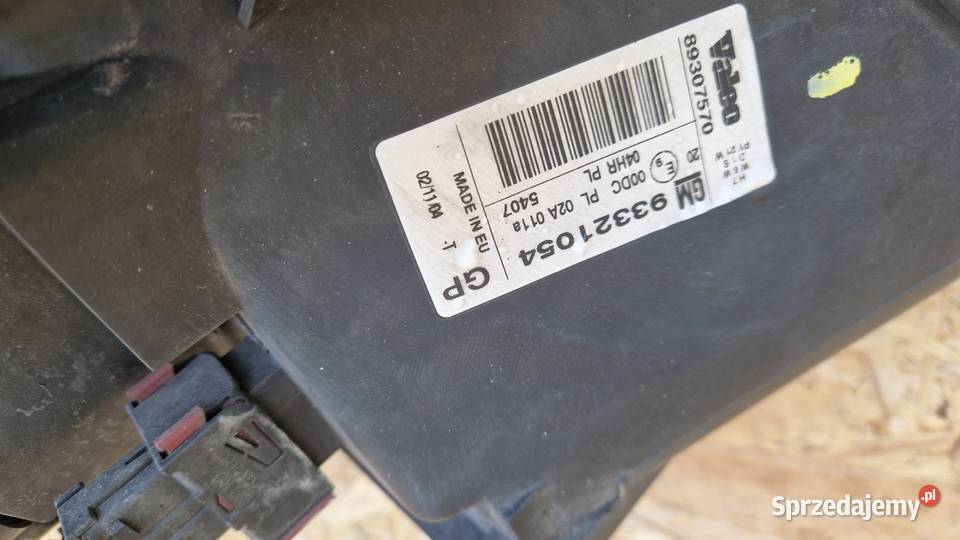 OPEL MERIVA A LAMPA PRZÓD PRZEDNIA LEWA EUROPA wielkopolskie Słowikowo