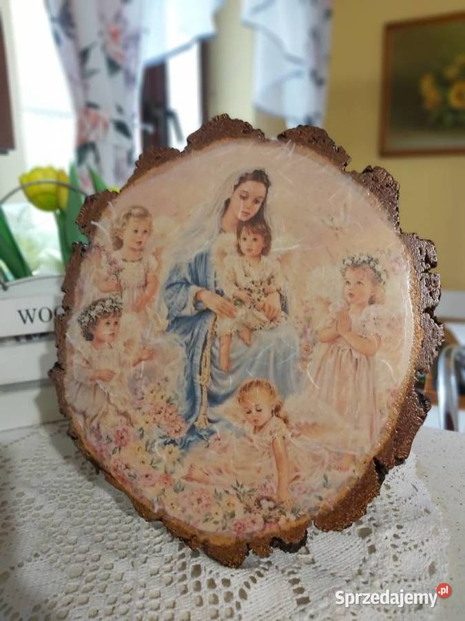 Anioły na drewniePamiątka I KOMUNII Św Dekoracje i ozdoby podkarpackie Dobrzechów sprzedam