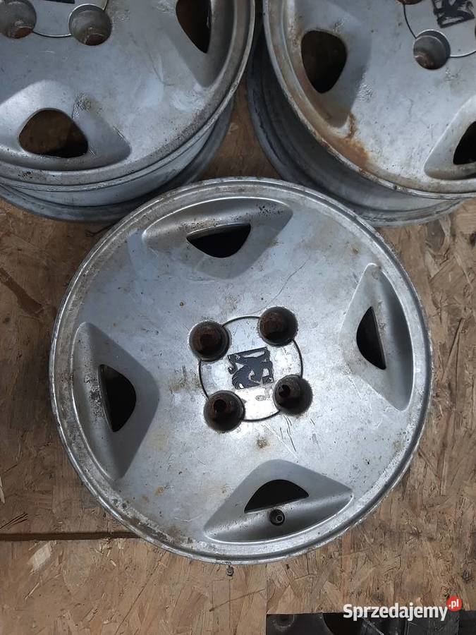 Opel komplet 3 sztuk alufelg R14 4x100 ET49 aluminiowe Opony i felgi Ksawerów