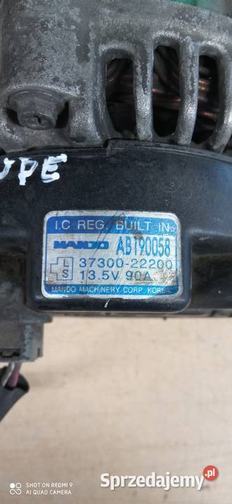 Alternator Mando AB190058 90A Hyundai Coupe 16 Oleszyce