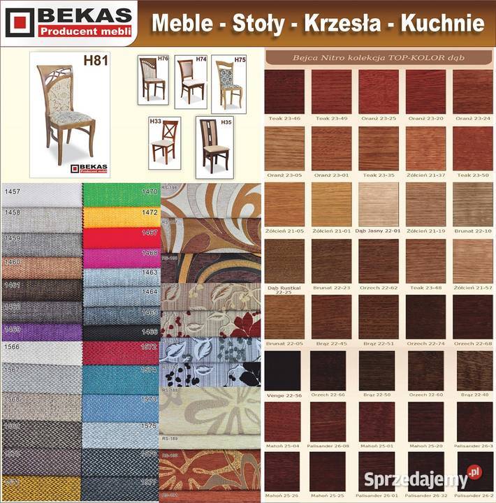 Stylowy Komplet Mebli Stół Krzesła Bekas Orzech sprzedam