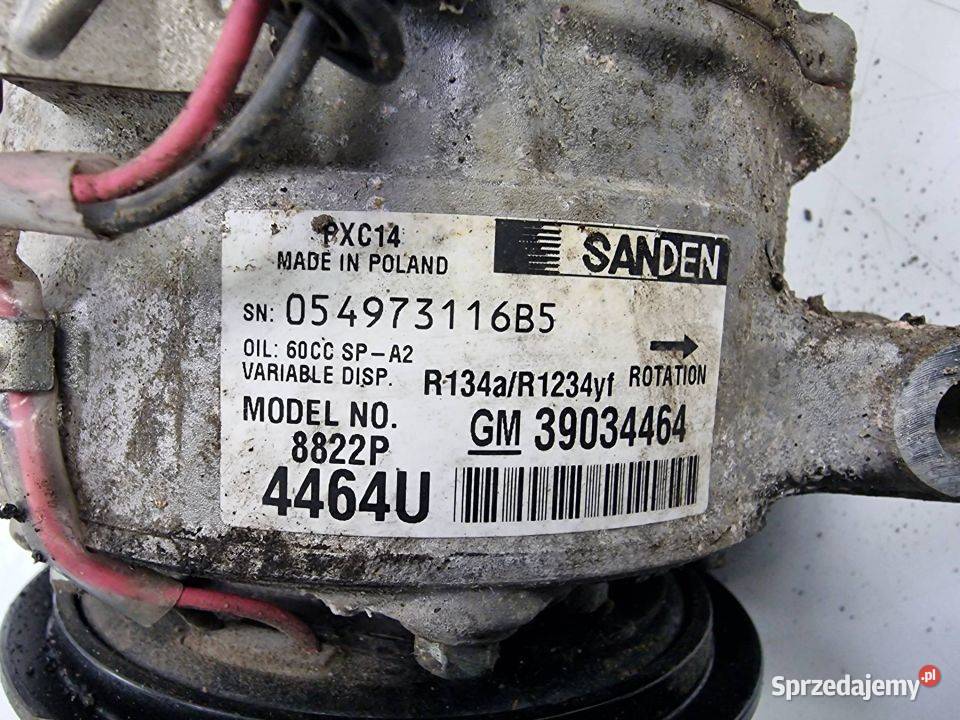 SPRĘŻARKA KLIMATYZACJI OPEL ASTRA K 39034464 Lipno