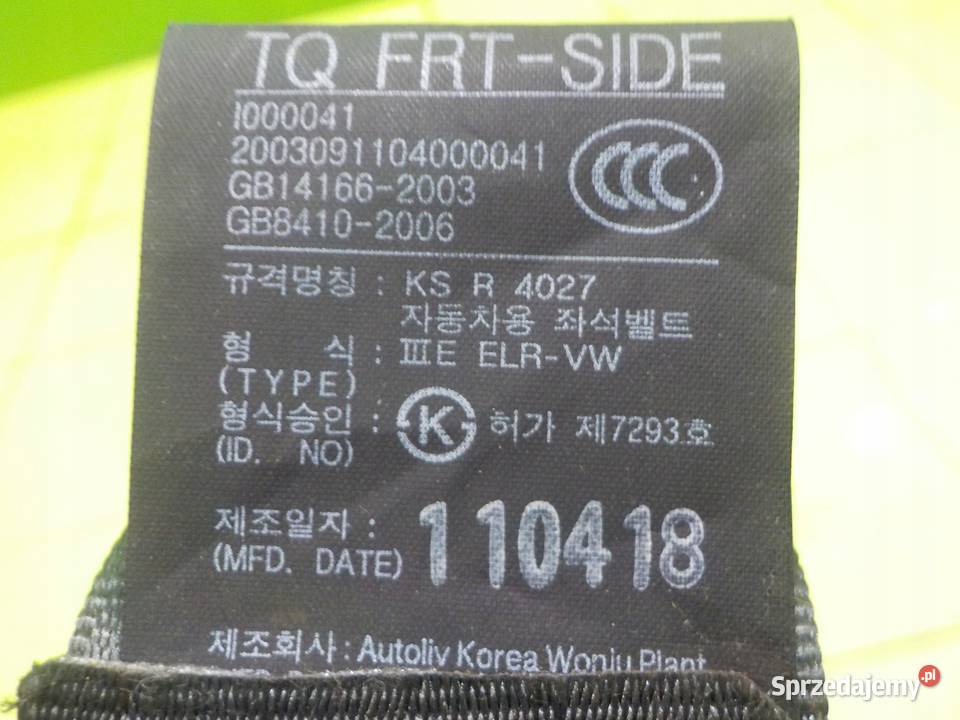 HYUNDAI i800 H1 II 11r pas bezpieczenstwa lewy osobowe Suków sprzedam