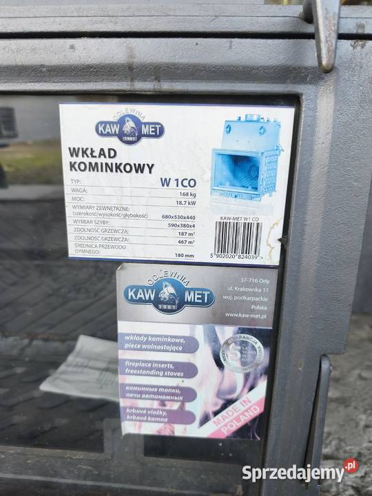Wkład kominkowy z płaszczem wodnym Kielce