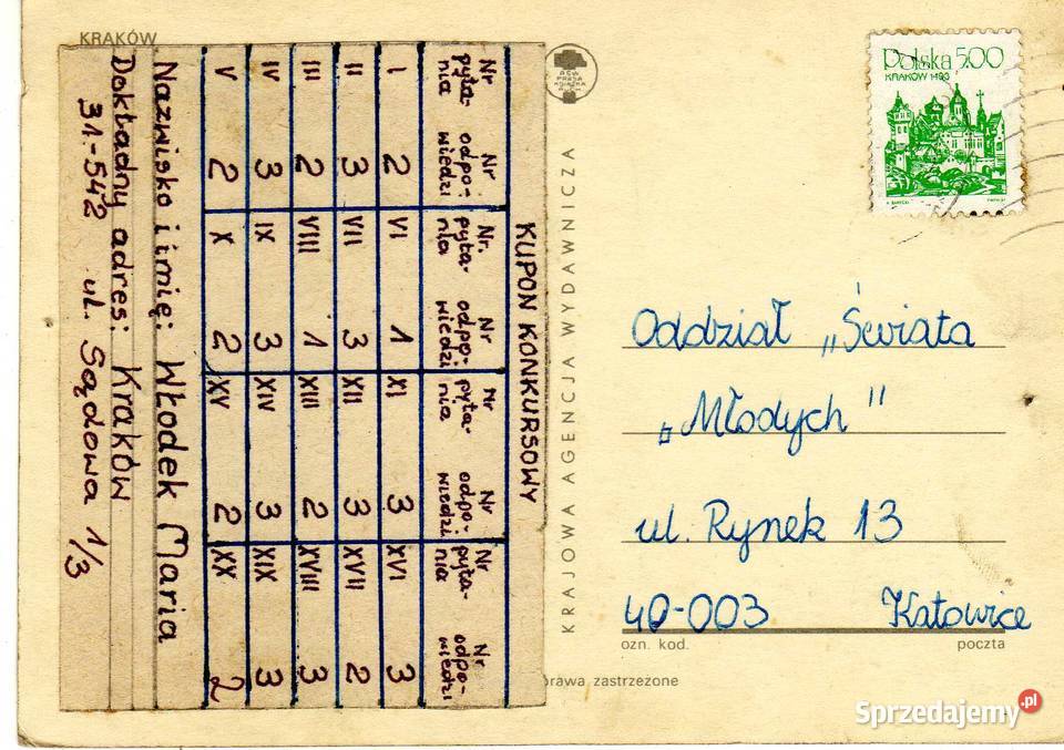 KRAKÓW KATEDRA WAWELSKA 4 Pocztówki i karty telefoniczne