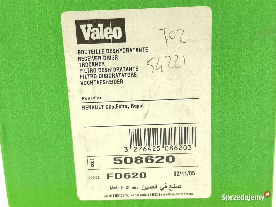 OSUSZACZ KLIMATYZACJI RENAULT CLIO I RAPID 1018 osobowe