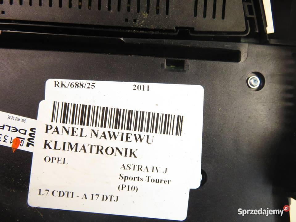 KLIMATRONIK OPEL ASTRA IV J 13346052 13346092
