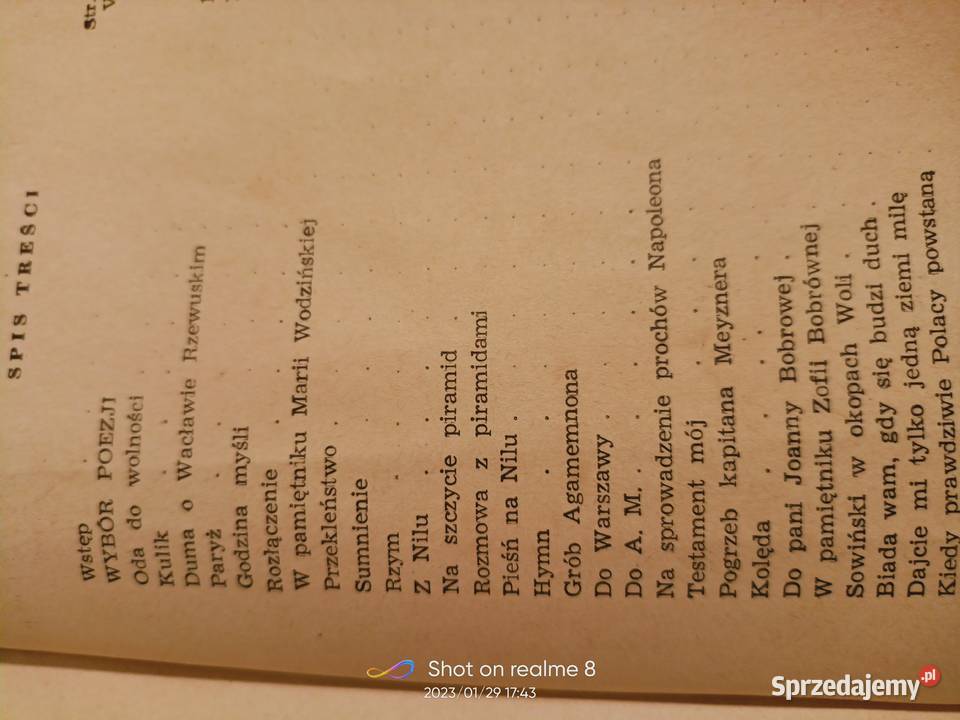 Wybór poezji Słowackiego książki prezenty Warszawa