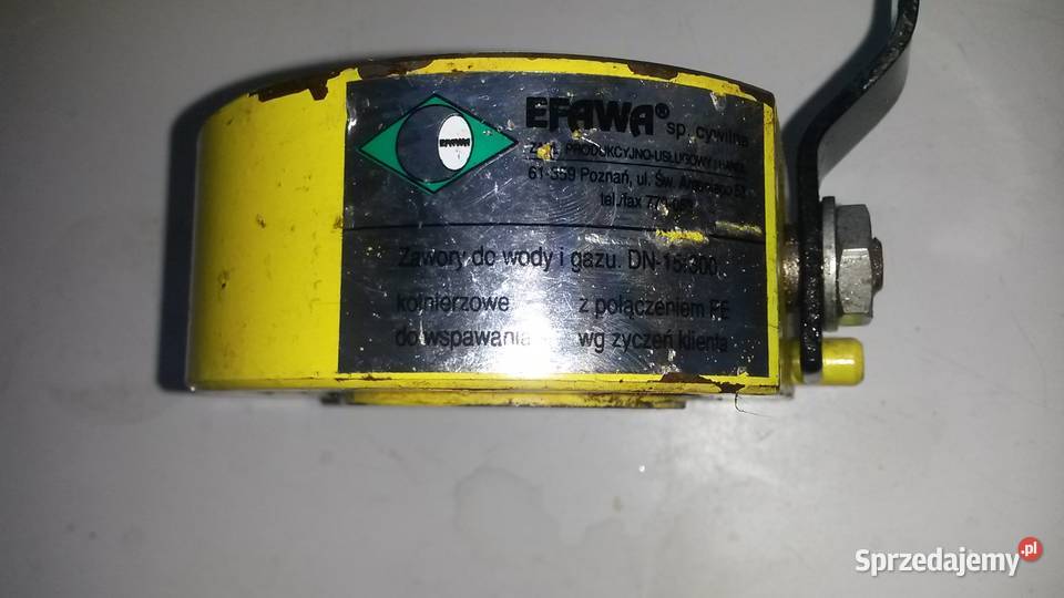 Zawór wody i gazu Efawa Budownictwo i akcesoria Poznań
