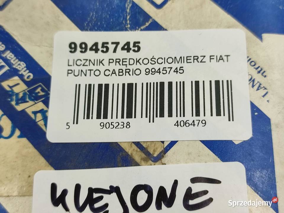 LICZNIK PRĘDKOŚCIOMIERZ FIAT PUNTO CABRIO