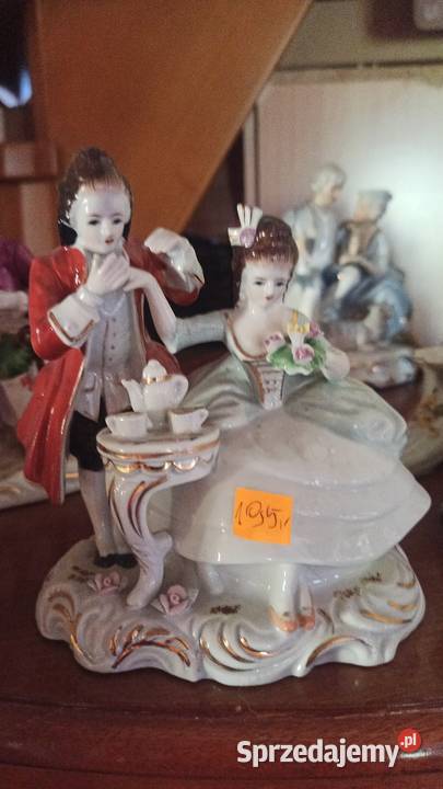 Figurka porcelanowa Pary dworskiej Całuję Rączki pomorskie Gdańsk