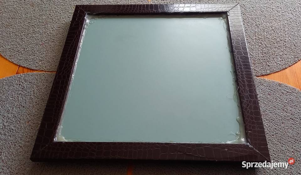 Lustro 36x36 w drewnianej ramie Małkinia Górna