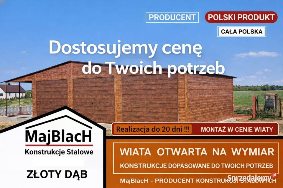Garaż DREWNOPODOBNY Złoty Dąb Wielostanowiskowy
