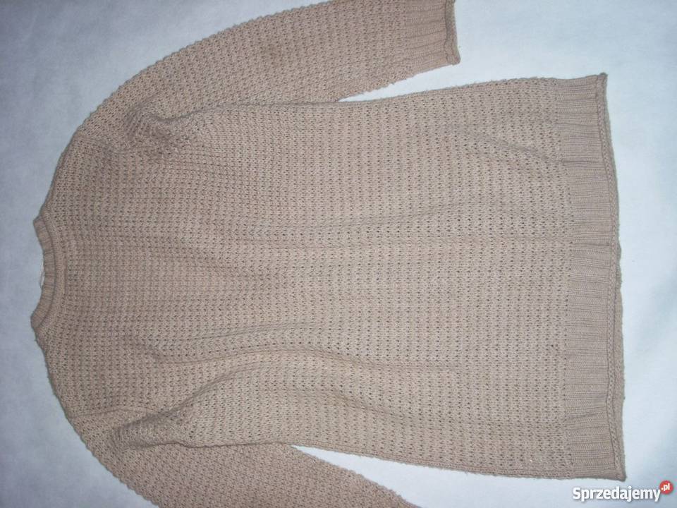 Wspaniały sweter ciepły kieszenie luźny 44 46 Nowy Sącz