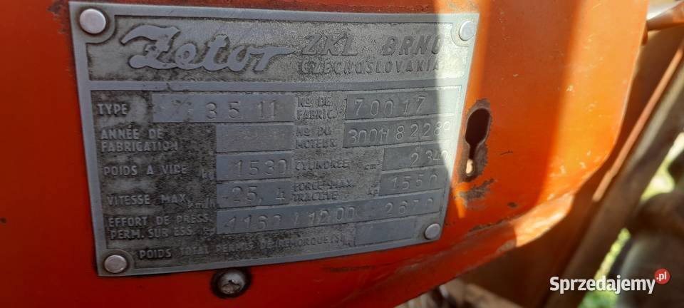 Zetor 3511 zamiana