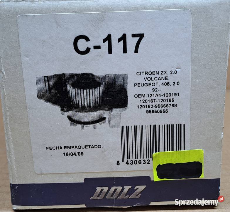 DOLZ C117 POMPA WODY CITROEN ZX PEUGEOT 405 FIAT