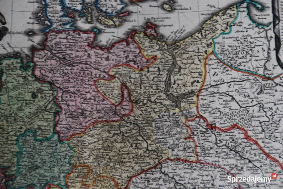 Mapa Imperium Romano Germanicum 1721 1750 Poznań