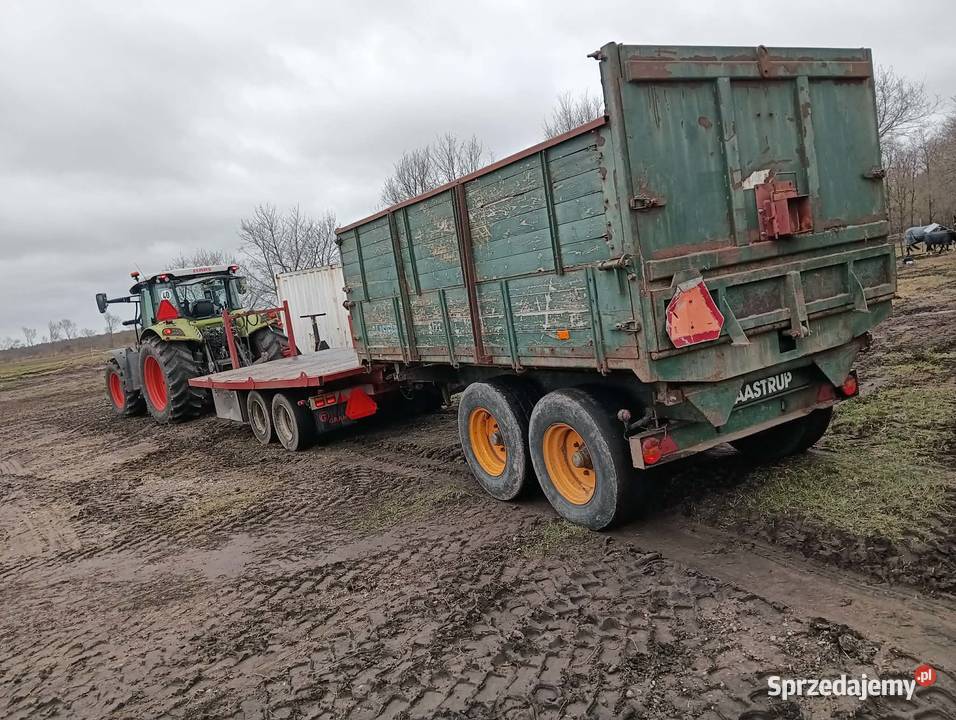 Przyczepa 10t na tandemie wywrot na 3x strony Przyczepy rolnicze kujawsko-pomorskie Wąbrzeźno