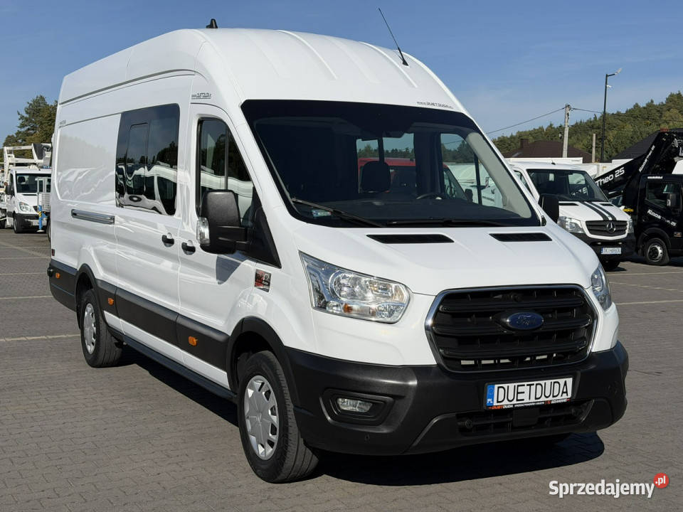 Ford Transit Doka Brygadówka 6 osób Bogato czujnik parkowania Widełki