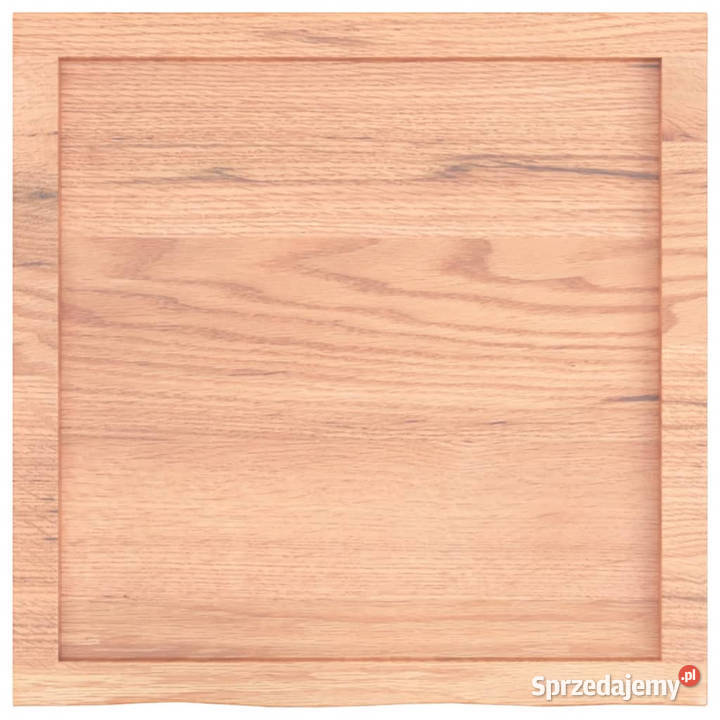 Blat do stołu jasnobrązowy 60x60x24 lite drewno