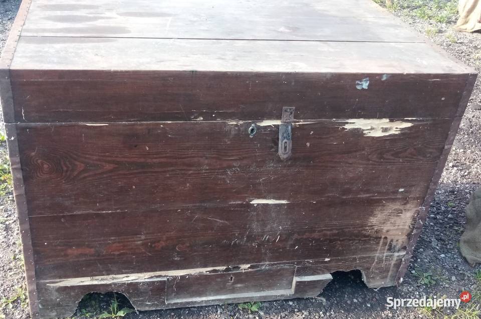 Stara skrzynia retro PRL vintage stylowa do Sejny