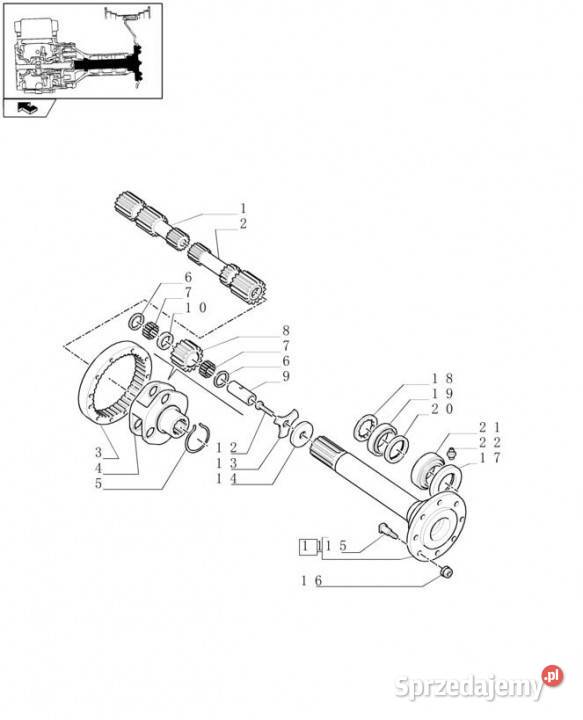 Holland T6010 T6090 T6070 Kolo zebate napedz Jastrzębniki sprzedam