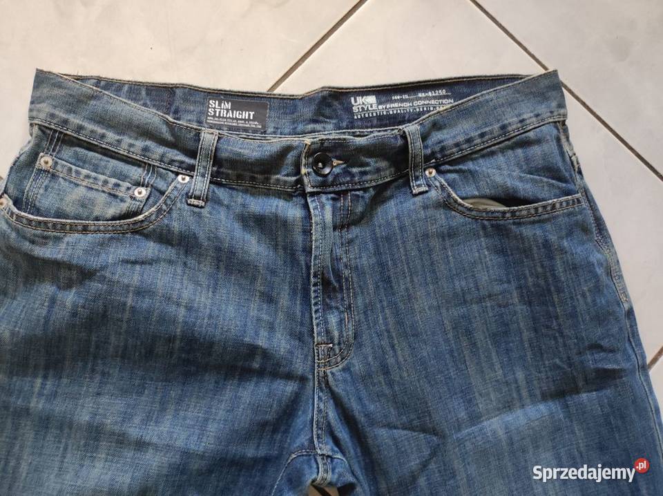 spodnie klasyczne jeans dżinsowe proste męskie Odzież i bielizna męska Kielce