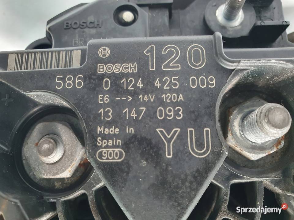 ALTERNATOR Opel Vectra C Astra H 18 16V Bosch Układ elektryczny silnika lubelskie Chełm