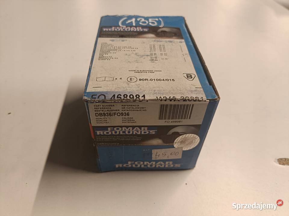 KLOCKI HAMULCOWE Ford Escort MK6 Scorpio Sierra Rudka