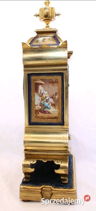Antyczny francuski zegar z XVIII w brąz złocony Głuszyca sprzedam