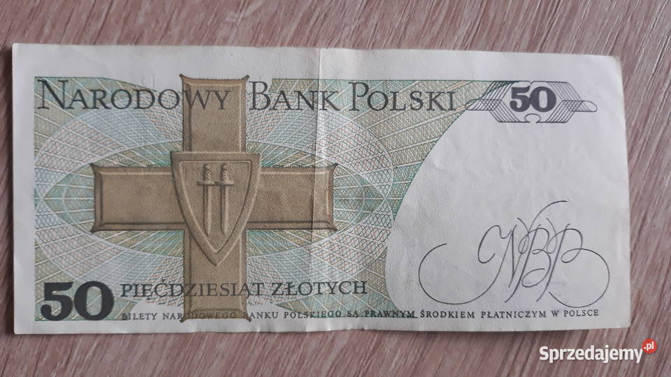 50 złotych 1 XII 1988 r seria KB 2 wielkopolskie Konin