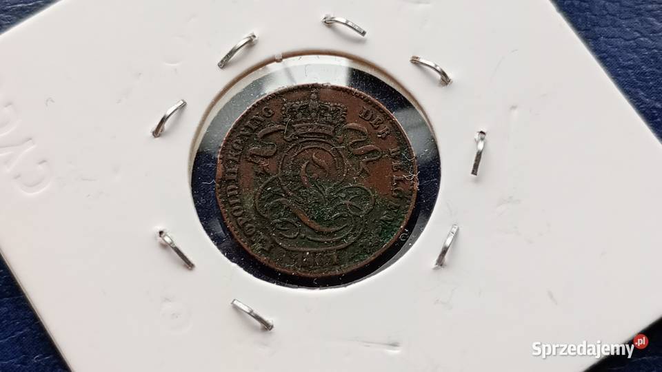 Stare monety 1 centym 1901 Belgia podkarpackie