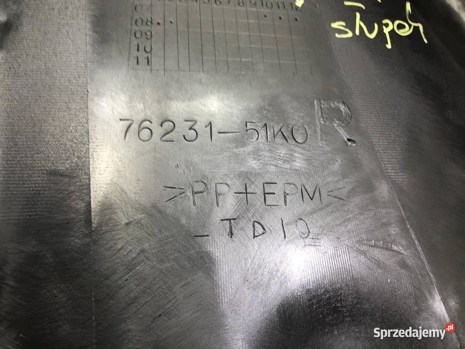 OSŁONA SŁUPKA PRAWA SUZUKI SPLASH 7623151K0 EU